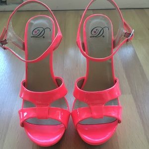 Neon Pink heels